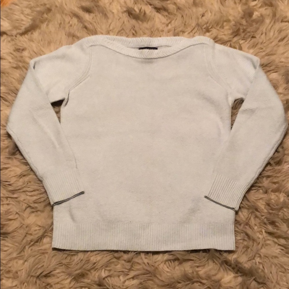 Banana republic light blue boat neck sweater. M